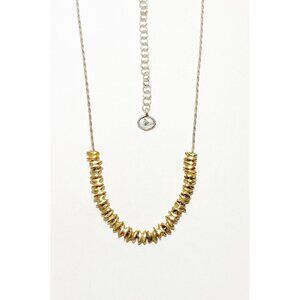 Silpada Retired N3234 Precious Pebbles 925 Sterling Silver And Brass Necklace